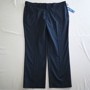 NEW Saddlebred 42x30 Blue Motion Stretch Wringle‎ Resistant Mens Dress Pants